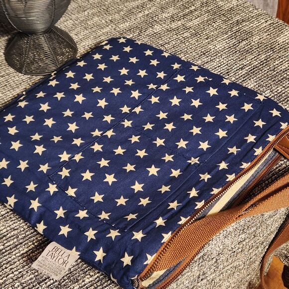 Bella Taylor All Stars Cross Body Shoulder Purse Fabric Patchwork - Picture 8 of 15